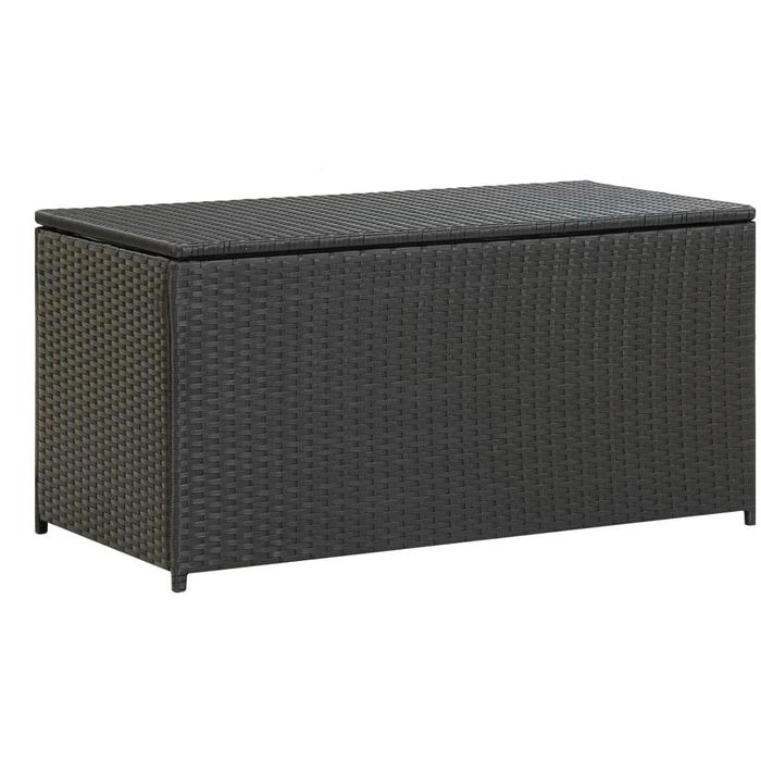 VidaXL Auflagenbox 46471, Polyrattan, Schwarz, 100 X 50 X 50 Cm