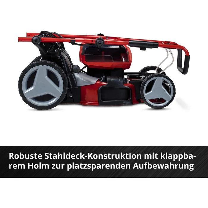 Einhell Rasenmäher GP-CM 36/47 S HW Li, Akku, 2x18V / 4Ah, Mit 4 Akkus, Ladegerät & Fangkorb 75L – Bild 6