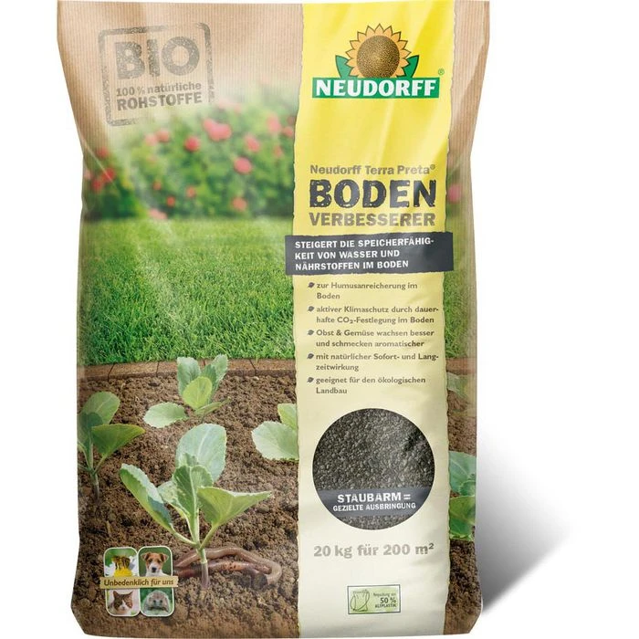 Neudorff Terra Preta Bodenverbesserer, Langzeitwirkung Bis 180 Tage, 20 Kg Für 200m² 1 Neudorff Terra Preta Bodenverbesserer, Langzeitwirkung Bis 180 Tage, 20 Kg Für 200m²
