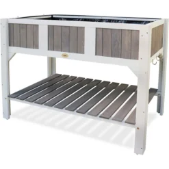 Habau Hochbeet Klara, Grau, 119 X 57 X 89 Cm, Hemlocktanne