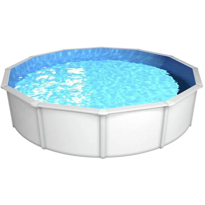 Steinbach Aufstellpool Nuovo De Luxe Ø 360 X 120cm, Stahlwandpool, Mit Leiter Und Skimmer, Rund