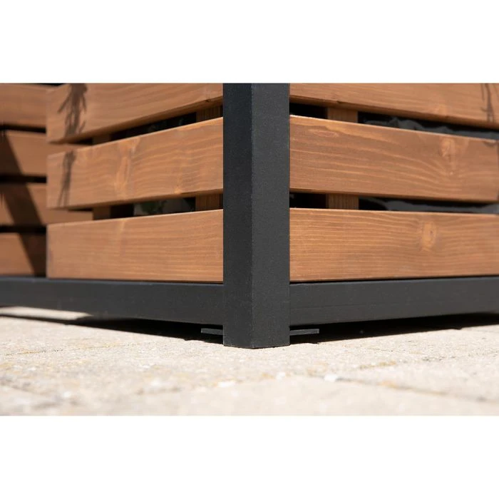 Hecht-international Hochbeet Cube Elements, Braun, 80 X 40 X 150 Cm, Metall, Holz – Bild 5