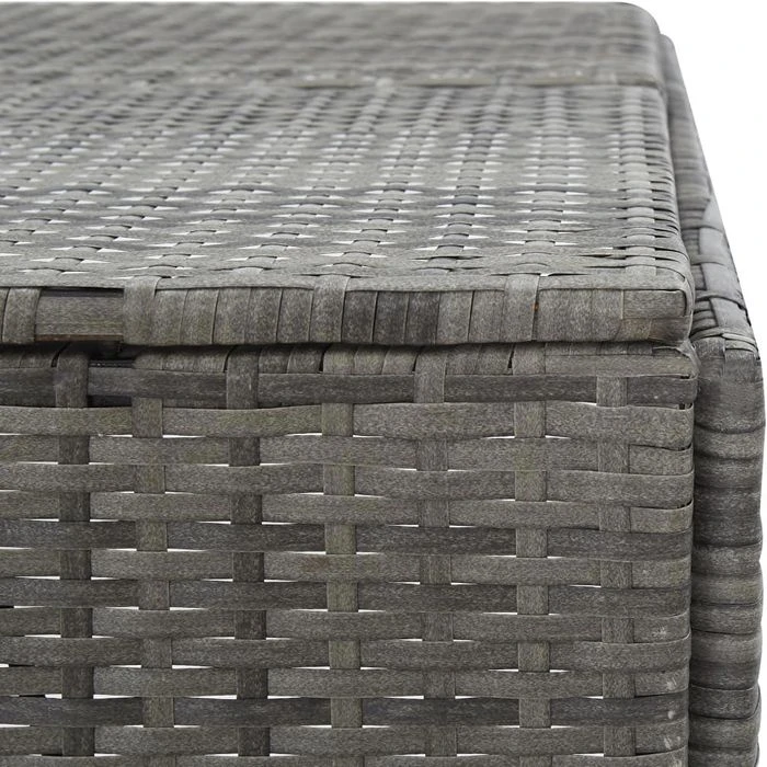 VidaXL Mülltonnenbox 46738, Bis 240 Liter, Für 4 Mülltonnen, Anthrazit, Polyrattan – Bild 6