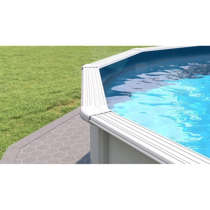 Steinbach Aufstellpool Nuovo De Luxe Ø 360 X 120cm, Stahlwandpool, Mit Leiter Und Skimmer, Rund – Bild 4