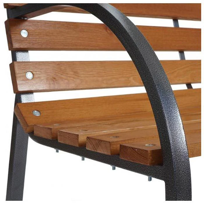 Mendler Gartenbank Leoben, 48557, 3-Sitzer, Mit Armlehnen, Wetterfest, Braun, Holz – Bild 5