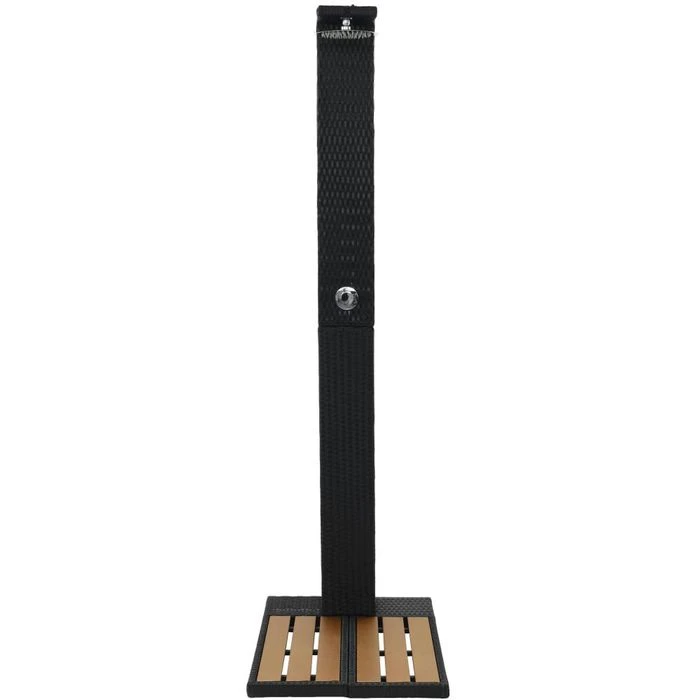 VidaXL Gartendusche Poly Rattan WPC, 44750, 214cm Höhe, Mit Bodenplatte – Bild 7