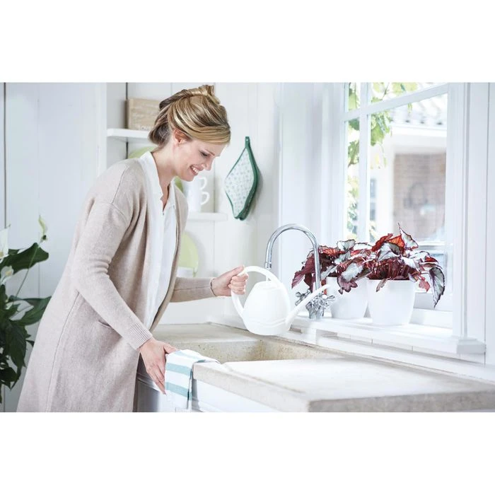 Elho Gießkanne Aquarius, Weiß, Kunststoff, Mit Langem Ausgießer, 3,5 Liter – Bild 4