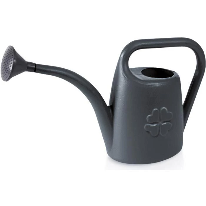 Prosperplast Gießkanne Koni IKON2-S433, Kunststoff, Anthrazit, Mit Brausekopf, 1,8 Liter