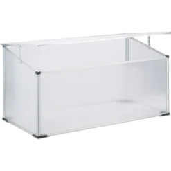 Relaxdays Gewächshaus 10022823, 0,5 M² Fläche, 100 X 50 X 50 Cm, Transparent
