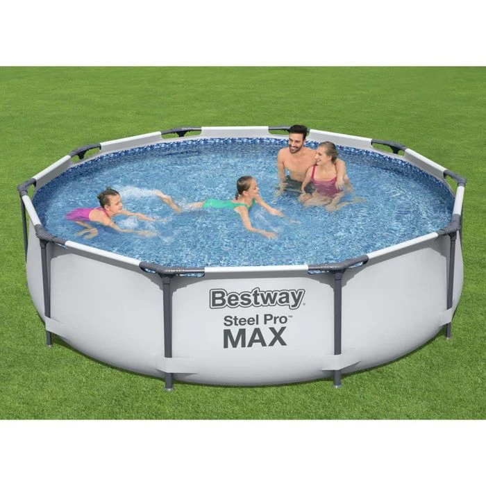 Bestway Aufstellpool Steel Pro MAX, Ø 305 X 76cm, Framepool, Rund – Bild 2
