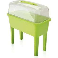 Prosperplast Hochbeet Respana Planter Set, Limette, 77 X 38,7 X 82 Cm, Kunststoff, Mit Abdeckung