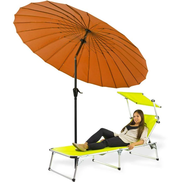 DEMA Sonnenschirm Tokio, 41280, Rund, Ø 250cm, Terracotta, Neigbar – Bild 3