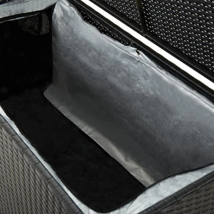 VidaXL Auflagenbox 46471, Polyrattan, Schwarz, 100 X 50 X 50 Cm – Bild 3