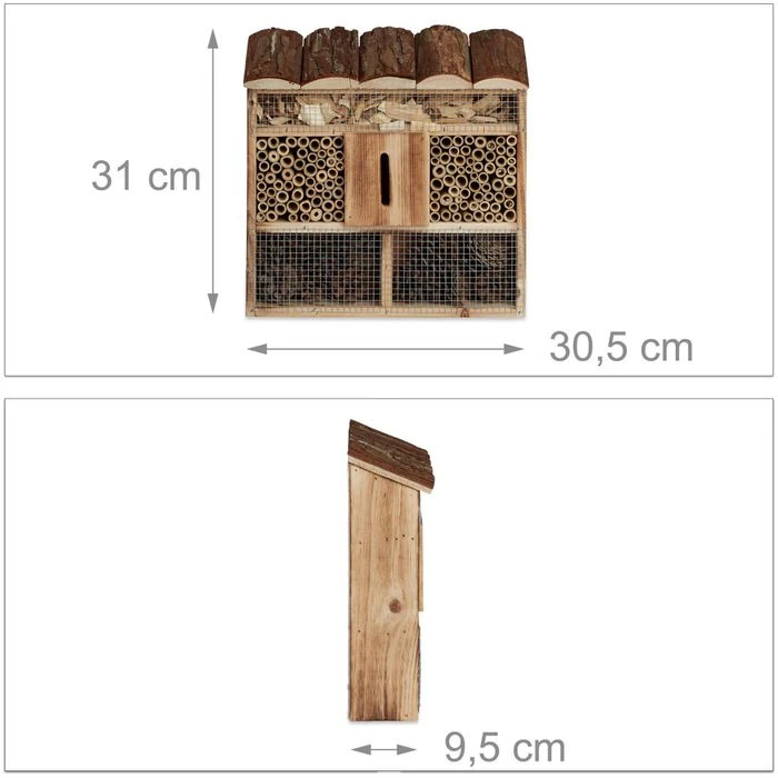 Böttcher-AG Insektenhotel Geflammt, 30 X 30 X 9,5cm – Bild 5