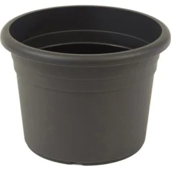 Greemotion Pflanztopf Fiona 8 Ltr., Anthrazit, Ø 30 Cm, Rund, Kunststoff