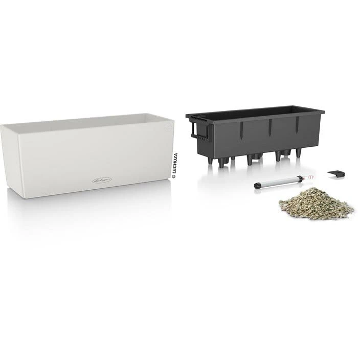 Lechuza Blumenkasten BALCONERA Color 50 Lichtgrau, 50 X 19 X 19 Cm, Rechteckig, Kunststoff – Bild 2