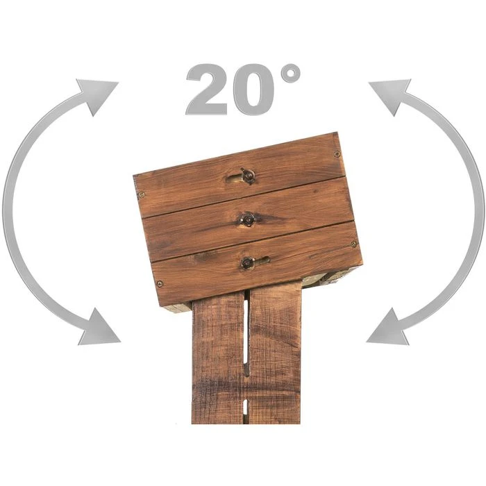 Hecht-international Hochbeet Cube 2, Braun, 82 X 50 X 145 Cm, Holz – Bild 4