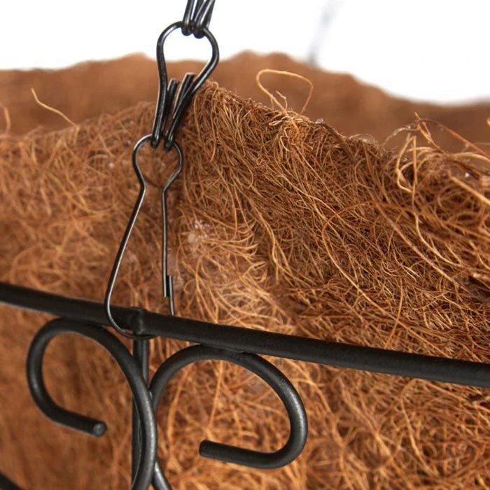 Relaxdays Blumenampel 10020705 Braun, Ø 35 X H 19 Cm, Metall, 3er Set – Bild 4