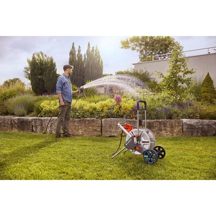 Gardena Schlauchwagen CleverRoll L Easy Metall, Ohne Schlauch – Bild 2