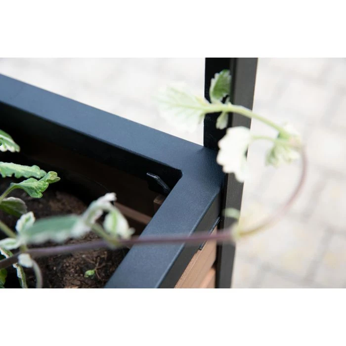 Hecht-international Hochbeet Cube Elements, Braun, 80 X 40 X 150 Cm, Metall, Holz – Bild 4