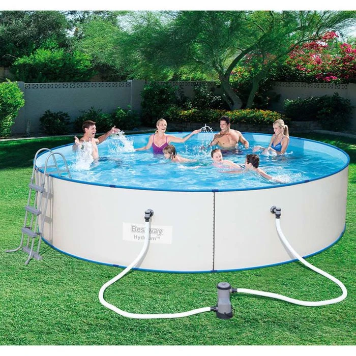 Bestway Aufstellpool Hydrium Ă 460 X 90cm, Stahlwandpool, Mit Filterpumpe, Rund â Bild 2