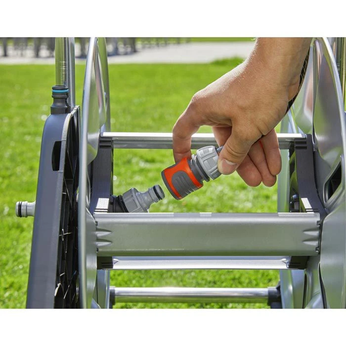 Gardena Schlauchwagen CleverRoll M Easy Metall Set, Mit 25m Schlauch Und Zubehör â Bild 4