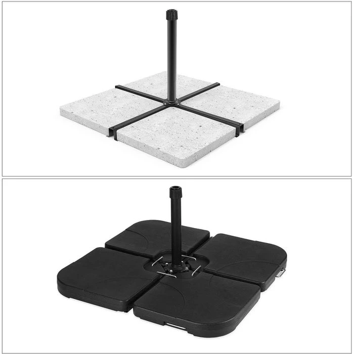 Sekey Sonnenschirmständer 34024, Stahl, Plattenständer, Schwarz – Bild 4