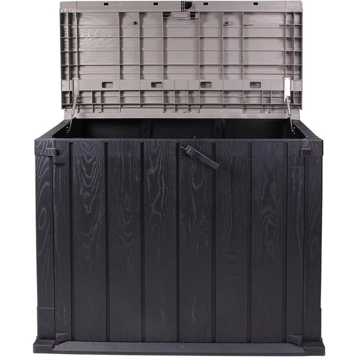 Ondis24 Mülltonnenbox Storer Plus X, Bis 240 Liter, Für 2 Mülltonnen, Anthrazit-grau, Kunststoff – Bild 3