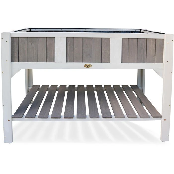 Habau Hochbeet Klara, Grau, 119 X 57 X 89 Cm, Hemlocktanne – Bild 3