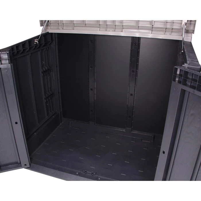 Ondis24 Mülltonnenbox Storer Plus X, Bis 240 Liter, Für 2 Mülltonnen, Anthrazit-grau, Kunststoff – Bild 7