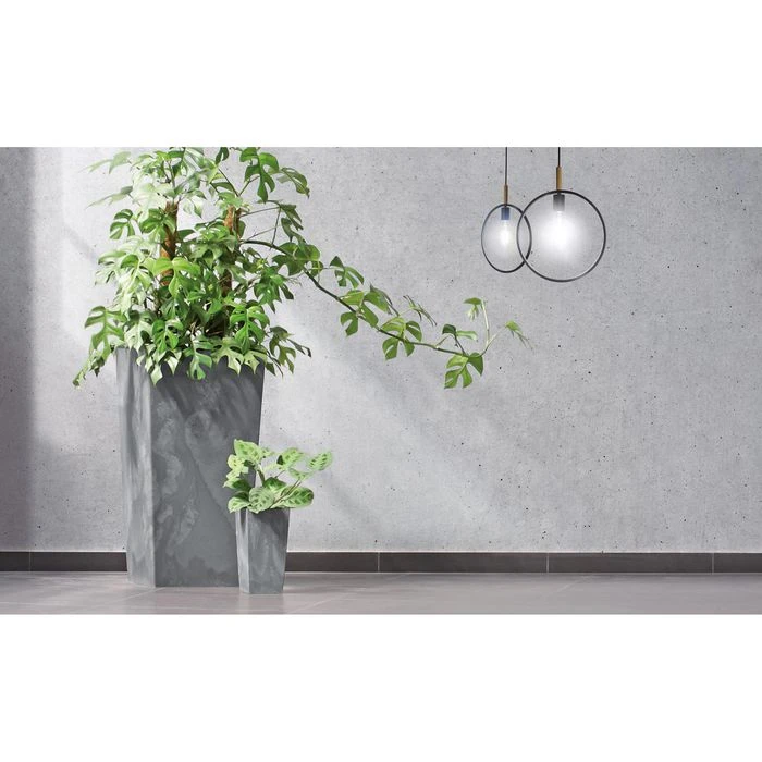 Prosperplast Übertopf Urbi Square Beton Effect, 40 X 40 X 75 Cm, Quadratisch, Kunststoff, Marengo – Bild 3