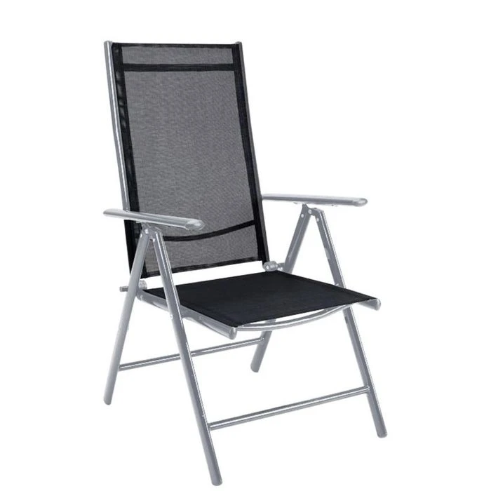 CASARIA Gartenstuhl Bern 105653, Kunststoff, Hochlehner,verstellbar,schwarz,klappbar,2 Stück – Bild 2