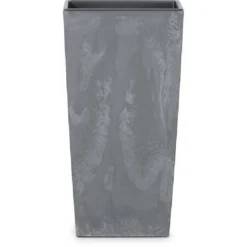 Prosperplast Übertopf Urbi Square Beton Effect, 40 X 40 X 75 Cm, Quadratisch, Kunststoff, Marengo