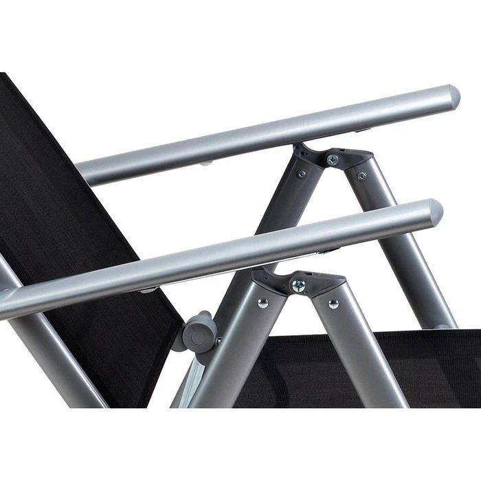 CASARIA Gartenstuhl Bern 105653, Kunststoff, Hochlehner,verstellbar,schwarz,klappbar,2 Stück – Bild 4