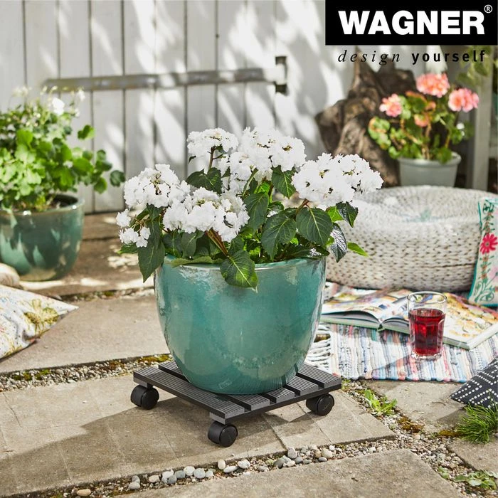 Wagner-System Pflanzenroller 20050001, Eckig, Kunststoff, 60kg, Anthrazit, 29 X 29cm â Bild 2
