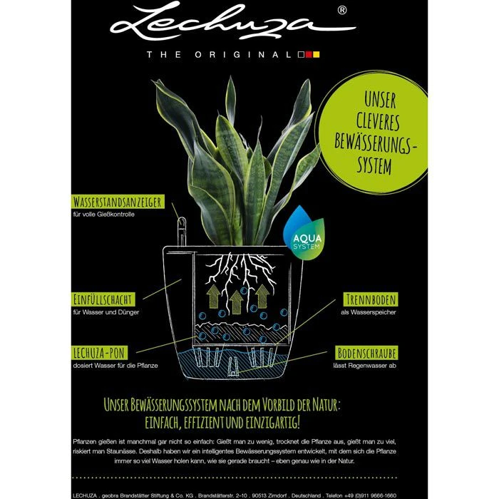 Lechuza Blumenkasten BALCONERA Stone 80 Steingrau, 79 X 19 X 19 Cm, Rechteckig, Kunststoff – Bild 4