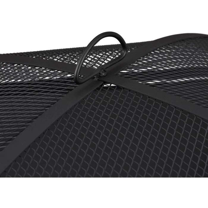 Relaxdays Feuerschale 10033790, 76,5 X 76,5cm, Stahl, Mit Feuerhaken Und Funkenschutz â Bild 5