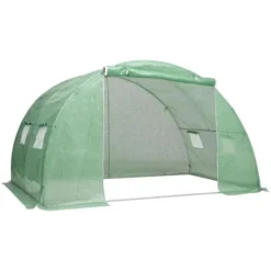 VidaXL Gewächshaus 48159, 8 M² Fläche, 200 X 400 X 200 Cm, Grün, Mit 4 Fenstern