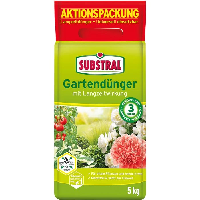 Substral Dünger Gartendünger, Langzeitwirkung Bis 90 Tage, 5 Kg