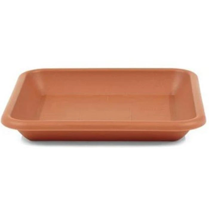 Greemotion Blumentopf-Untersetzer Jana, Terrakotta, Innenmaß 25 X 25 Cm, Quadratisch, Kunststoff