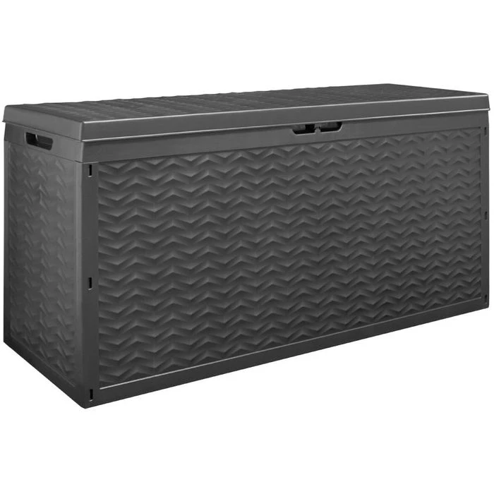 Deuba Auflagenbox Cargo, 191536, Kunststoff, Anthrazit, 120 X 60 X 45 Cm, Mit Rollen