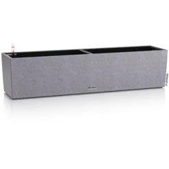 Lechuza Blumenkasten BALCONERA Stone 80 Steingrau, 79 X 19 X 19 Cm, Rechteckig, Kunststoff