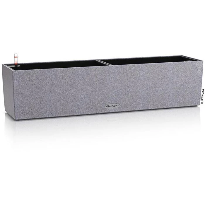 Lechuza Blumenkasten BALCONERA Stone 80 Steingrau, 79 X 19 X 19 Cm, Rechteckig, Kunststoff