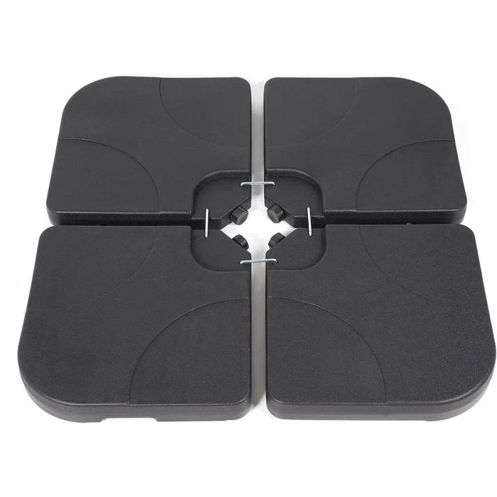 Sekey Sonnenschirmständer 34029, Kunststoff, Ca. 72 Liter, Anthrazit, Quadratisch, Befüllbar – Bild 3