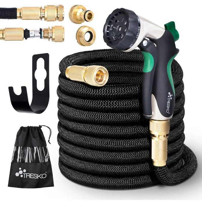 Tresko Gartenschlauch FGS-010, Flexibel, 1/2 Zoll (13mm), Bis 10 Bar, LĂ€nge Bis 30m