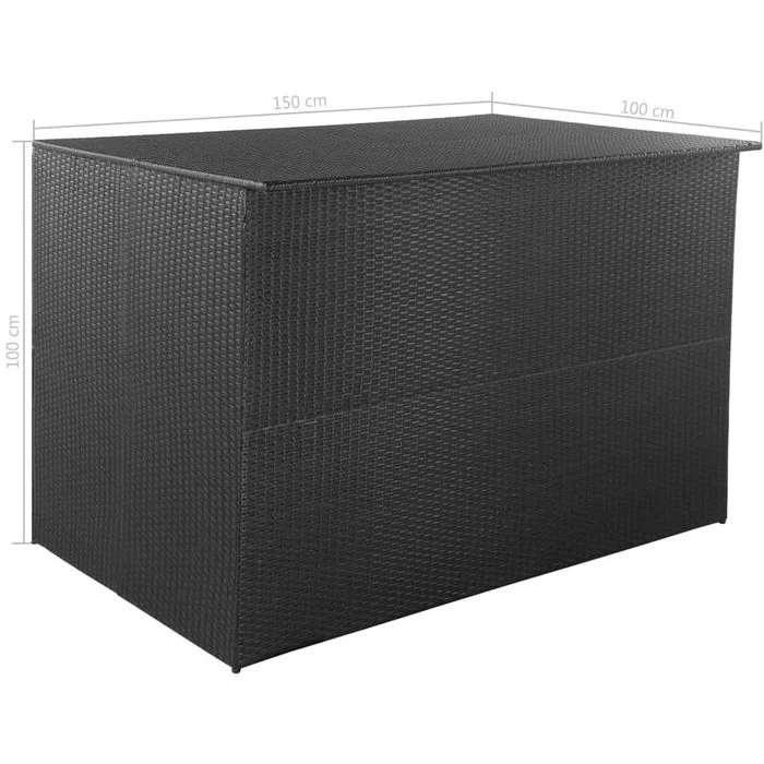 VidaXL Auflagenbox 44245, Polyrattan, Braun, 150 X 100 X 100 Cm – Bild 7