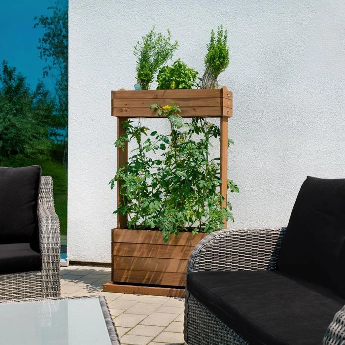 Hecht-international Hochbeet Cube 2, Braun, 82 X 50 X 145 Cm, Holz – Bild 5