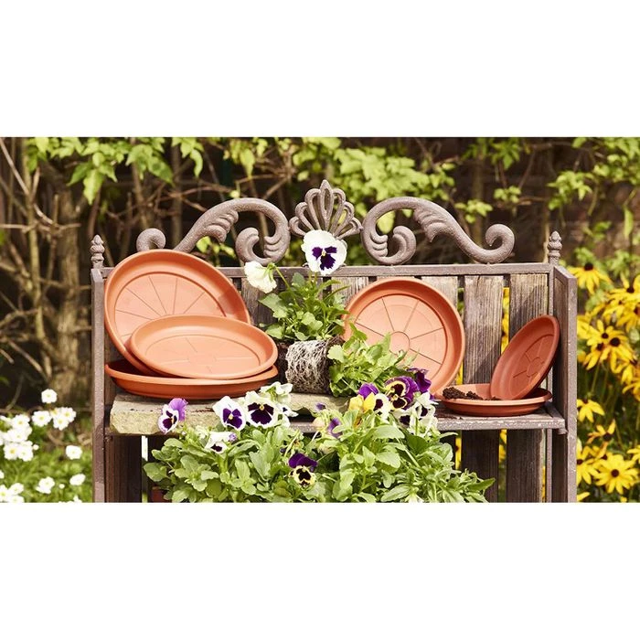 Greemotion Blumentopf-Untersetzer Mira, Terrakotta, Innenmaß Ø 43 Cm, Rund, Kunststoff – Bild 2