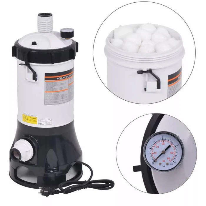 VidaXL Filteranlage Bis 4,4m³/h, Sandfilteranlage, Für Pools Bis 22.000 Liter – Bild 2