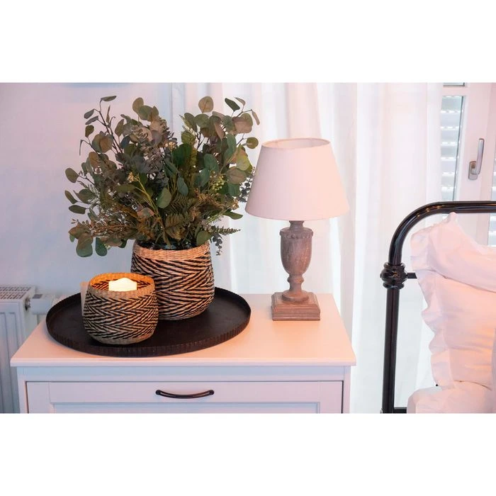 Decorasian Übertopf Korb 2er Set, Natur, Ø 20 Cm / Ø 25 Cm, Seegras – Bild 3